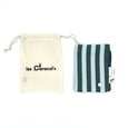 serviette de table green stripes