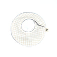 bavoir white "squares"