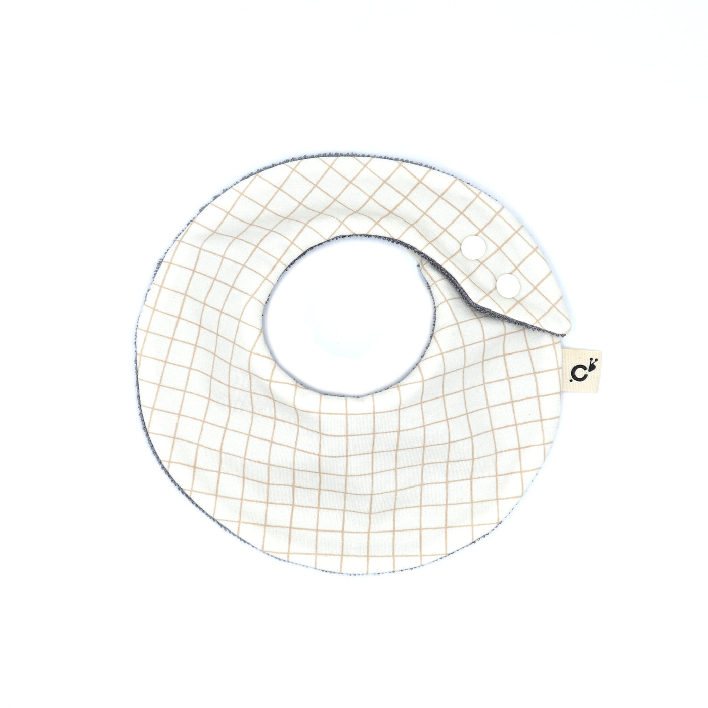 bavoir white "squares"