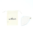 bavoir white "squares"