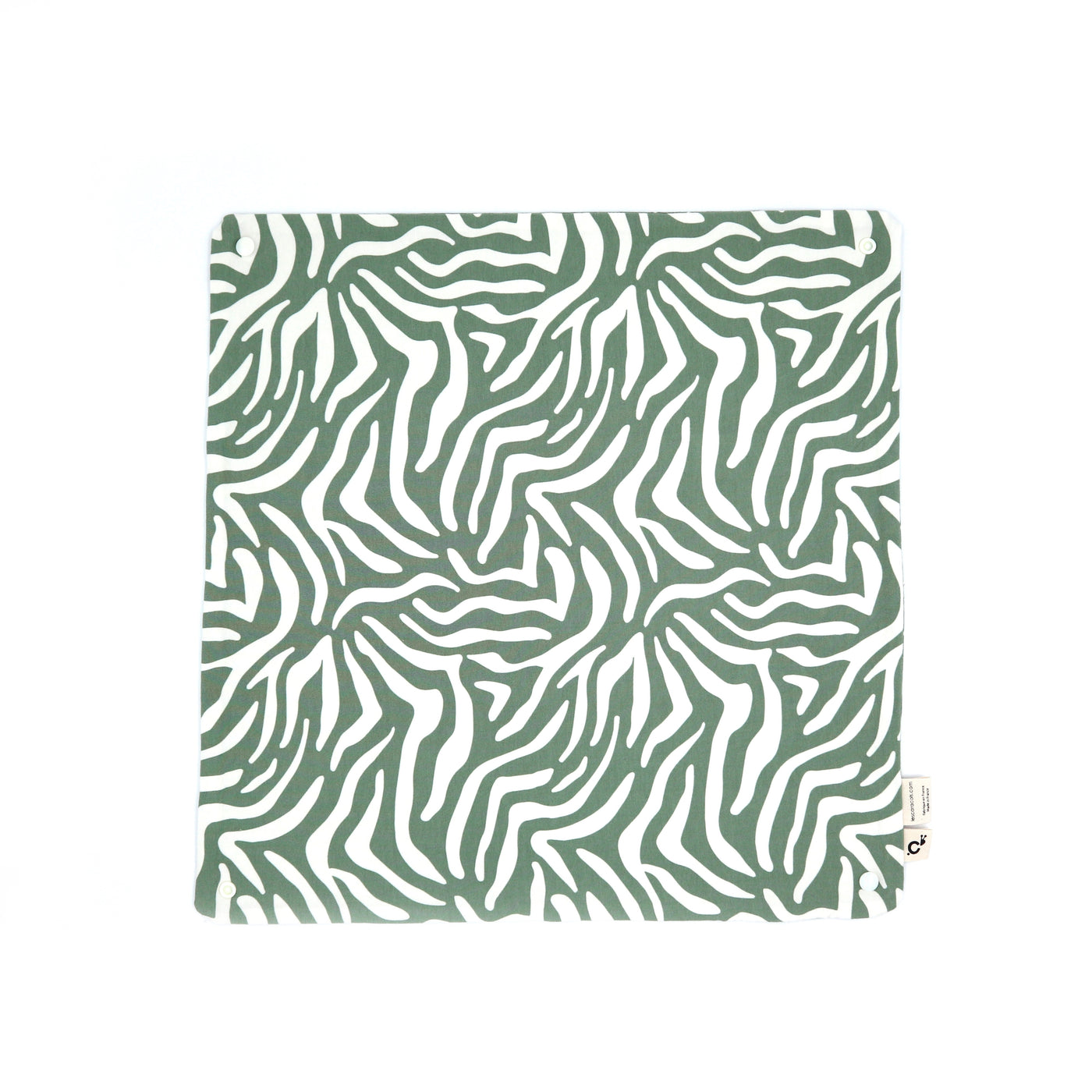 serviette de table green zebra & dots